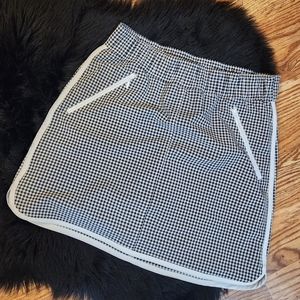 T by Talbots Black and White Gingham Sports Skort Size XS